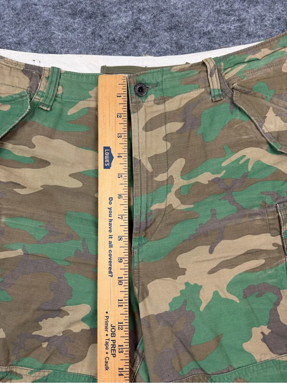 Polo by Ralph Lauren Men's Camouflage Cargo Shorts Size 36 (Zipper Not Working)